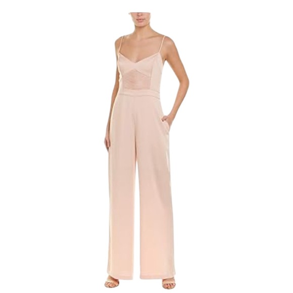 BCBGMAXAZRIA Pink Jumpsuits &Rompers Cream Size S
